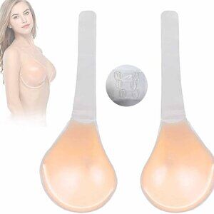 Invisilift Bra Silicone Adhesive Lift Bra Reusable Conceal Lift Bra DD NEW